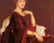 威廉麦格雷戈帕克斯顿 - Portrait Of Mrs Charles Frederic Toppan